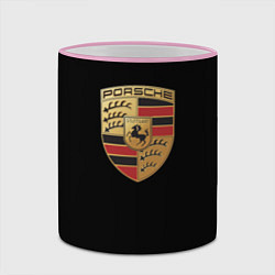 Кружка 3D Porsche car auto, цвет: 3D-розовый кант — фото 2
