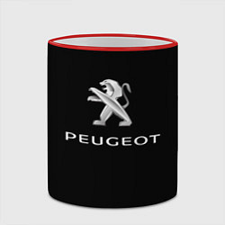 Кружка 3D Peugeot sport car, цвет: 3D-красный кант — фото 2