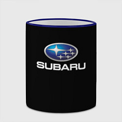 Кружка 3D Subaru sport auto car, цвет: 3D-синий кант — фото 2