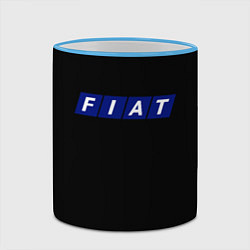 Кружка 3D Fiat sport auto, цвет: 3D-небесно-голубой кант — фото 2