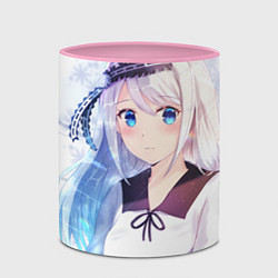 Кружка 3D Kaguya-sama wa Kokurasetai Кей Широгане, цвет: 3D-белый + розовый — фото 2