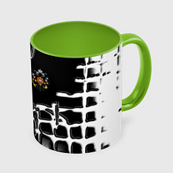 Кружка цветная Россия герб РФ