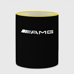 Кружка 3D Amg sport mercedes, цвет: 3D-желтый кант — фото 2
