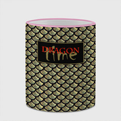 Кружка 3D Время дракона 2024, цвет: 3D-розовый кант — фото 2