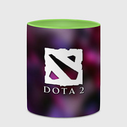 Кружка 3D Dota 2 valve, цвет: 3D-белый + светло-зеленый — фото 2
