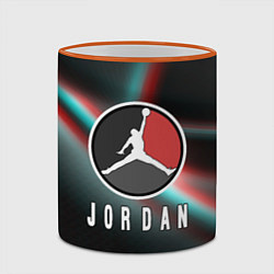 Кружка 3D Nba jordan sport, цвет: 3D-оранжевый кант — фото 2