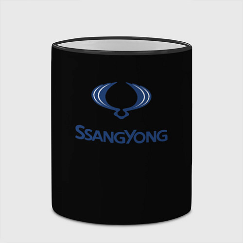 Кружка цветная Ssang Yong auto / 3D-Черный кант – фото 2