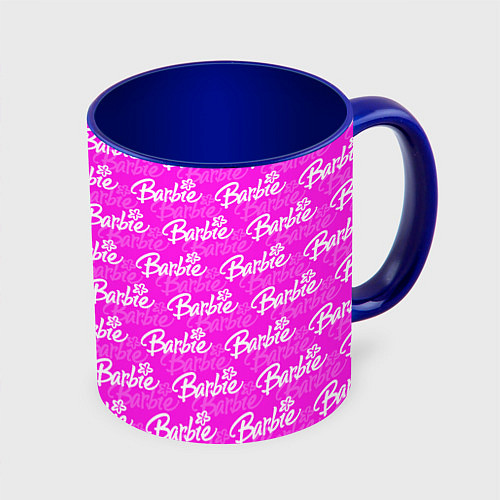 Кружка цветная Bardie - white - pattern / 3D-Белый + синий – фото 1
