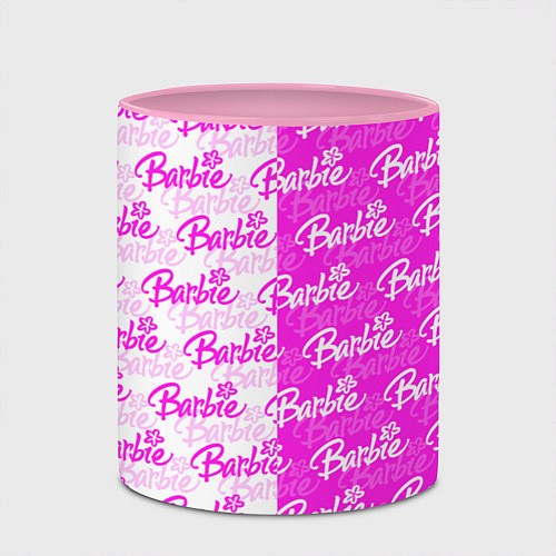 Кружка цветная Bardie - white - pattern / 3D-Белый + розовый – фото 2