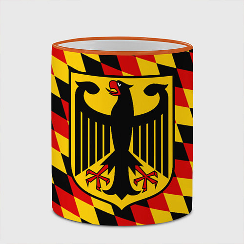 Кружка цветная Germany / 3D-Оранжевый кант – фото 2