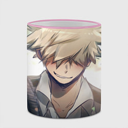 Кружка 3D Моя геройская академия Кацуки Бакуго, цвет: 3D-розовый кант — фото 2