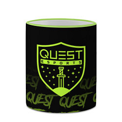 Кружка 3D Quest esports, цвет: 3D-светло-зеленый кант — фото 2