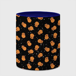 Кружка 3D Мини капибары в космосе, цвет: 3D-белый + синий — фото 2