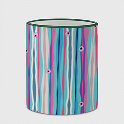 Кружка 3D Глазные яблоки, цвет: 3D-зеленый кант — фото 2