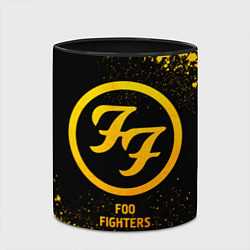 Кружка 3D Foo Fighters - gold gradient, цвет: 3D-белый + черный — фото 2