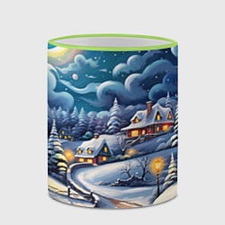 Кружка 3D Новогоднее настроение, цвет: 3D-светло-зеленый кант — фото 2