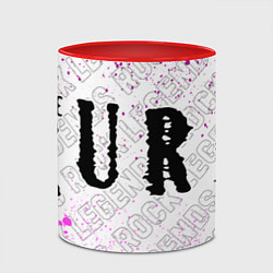 Кружка 3D The Cure rock legends по-горизонтали, цвет: 3D-белый + красный — фото 2