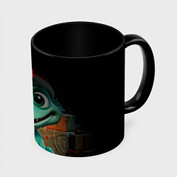 Кружка 3D 2024 новый год дракона, цвет: 3D-белый + черный