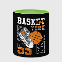 Кружка 3D Basketball New York, цвет: 3D-белый + светло-зеленый — фото 2