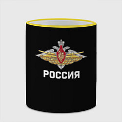 Кружка 3D Армия России герб, цвет: 3D-желтый кант — фото 2