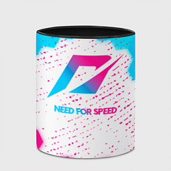 Кружка 3D Need for Speed neon gradient style, цвет: 3D-белый + черный — фото 2