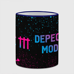 Кружка 3D Depeche Mode - neon gradient по-горизонтали, цвет: 3D-синий кант — фото 2