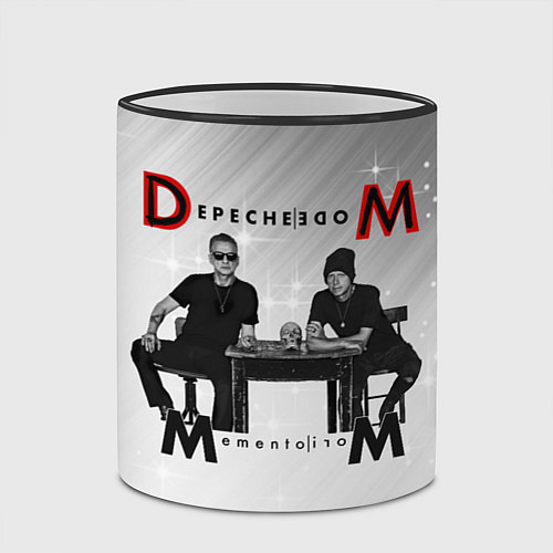 Кружка цветная Depeche Mode - Mememto Mori Dave and Martin / 3D-Черный кант – фото 2