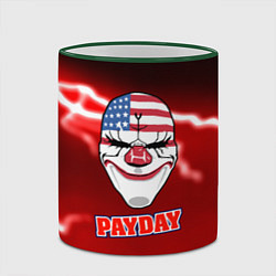 Кружка 3D Pay day storm, цвет: 3D-зеленый кант — фото 2