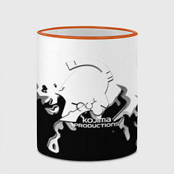 Кружка 3D Kojima Productions black flame, цвет: 3D-оранжевый кант — фото 2