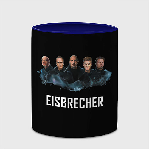 Кружка цветная Eisbrecher art / 3D-Белый + синий – фото 2