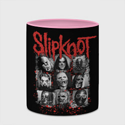 Кружка 3D Группа Слипкнот, цвет: 3D-белый + розовый — фото 2