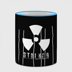 Кружка 3D Stalker чернобыль, цвет: 3D-небесно-голубой кант — фото 2