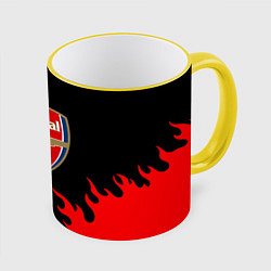 Кружка цветная Arsenal fc flame