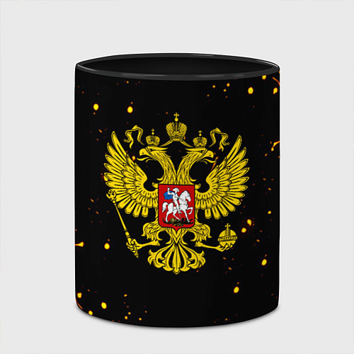 Кружка цветная СССР жёлтые краски / 3D-Белый + черный – фото 2