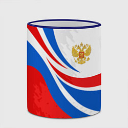 Кружка 3D Россия - спортивная униформа, цвет: 3D-синий кант — фото 2