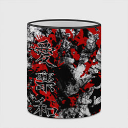 Кружка 3D Японский стиль иероглифы, цвет: 3D-черный кант — фото 2