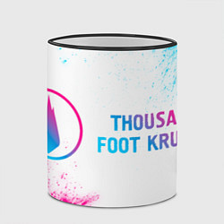 Кружка 3D Thousand Foot Krutch neon gradient style по-горизо, цвет: 3D-черный кант — фото 2