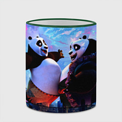 Кружка 3D Кунг-фу Панда Friend, цвет: 3D-зеленый кант — фото 2