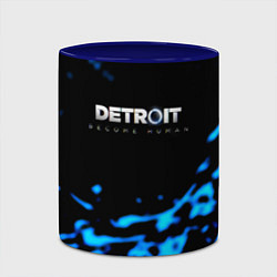 Кружка 3D Detroit become human голубая кровь, цвет: 3D-белый + синий — фото 2