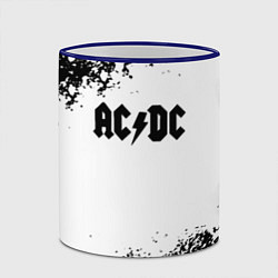 Кружка 3D AC DC anarchy rock, цвет: 3D-синий кант — фото 2