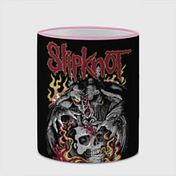 Кружка 3D Slipknot - злодей, цвет: 3D-розовый кант — фото 2