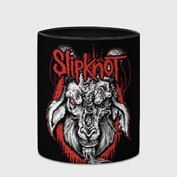 Кружка 3D Slipknot - козёл, цвет: 3D-белый + черный — фото 2