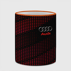 Кружка 3D Audi sportdot, цвет: 3D-оранжевый кант — фото 2