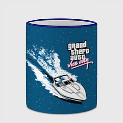 Кружка 3D Grand Theft Auto - Vice City, цвет: 3D-синий кант — фото 2