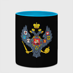 Кружка 3D Держава герб Российской империи, цвет: 3D-белый + небесно-голубой — фото 2