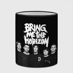 Кружка 3D Bring me the horizon - group, цвет: 3D-черный кант — фото 2