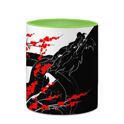 Кружка 3D Tokyo Dragon, цвет: 3D-белый + светло-зеленый — фото 2