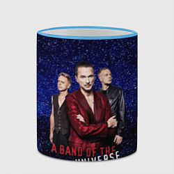 Кружка 3D Depeche Mode - A universe band, цвет: 3D-небесно-голубой кант — фото 2