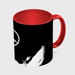 Кружка цветная Mercedes benz краски спорт