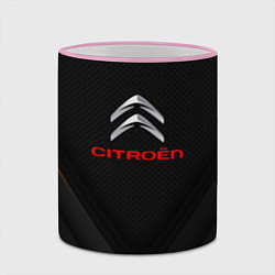 Кружка 3D Citroen sport geometry, цвет: 3D-розовый кант — фото 2